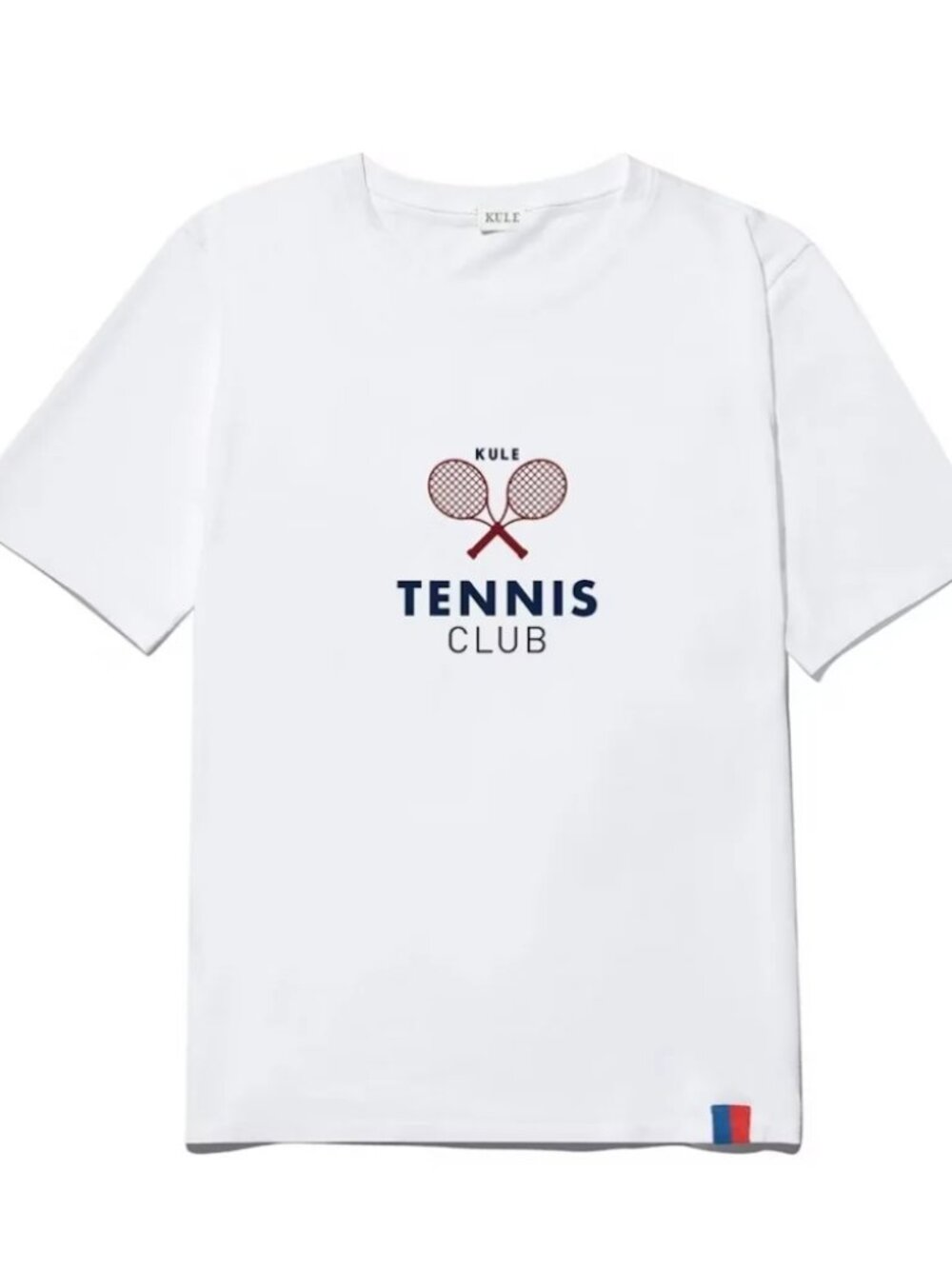 KULE Tennis Club Shirt Womens XL‎ White Graphic Tee Top Anthropologie Organic